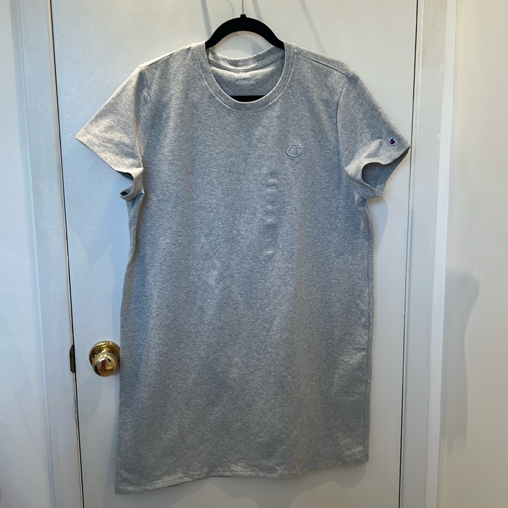 Champion Grey Short Sleeve Tee Dress